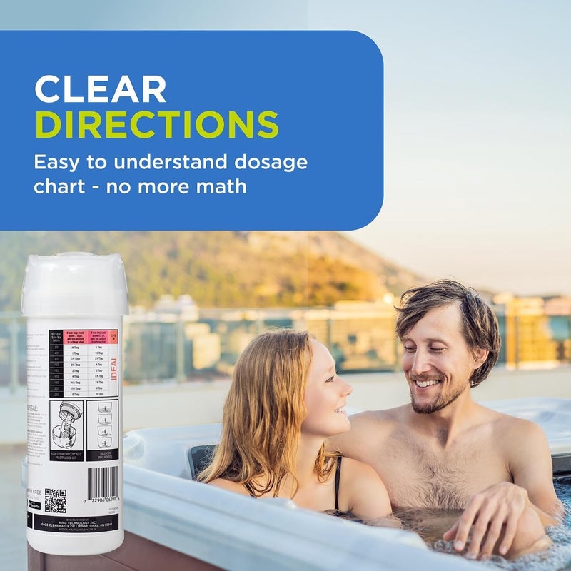 Frog DropH pH and Total Alkalinity Decreaser for Hot Tubs and Swim Spas - 3 lb Bottle with TruDose Measuring Cap for Easy Maintenance & Balancing - 2 Pack - Image 4